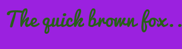 Image with Font Color 285F18 and Background Color 9B21DF